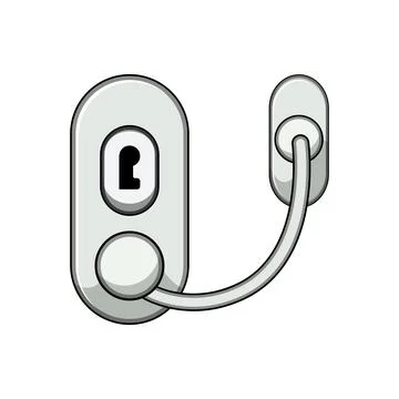 Window restrictor securing children and home protection Stock Illustration