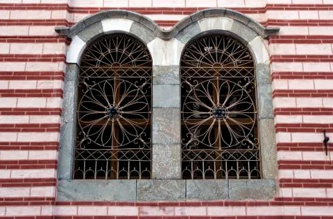 Window in Rila Monastery Stock Photos