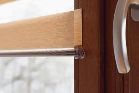 Window roller, duo system day and night, detail Stock-Fotos