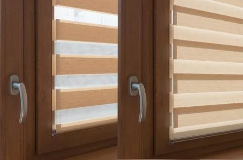 Window roller, duo system day and night Stock Photos