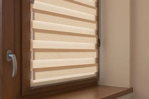 Window roller, duo system day and night Stock Photos