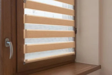 Window roller, duo system day and night Stock Photos