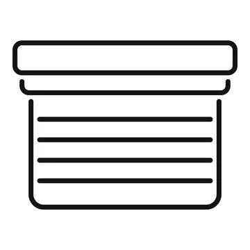 Window roller shutter icon representing home security system Stock Illustration