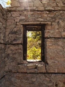 Window in Ruins Foto stock