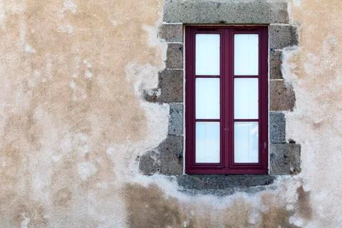 Window on a Rustic Wall 写真素材