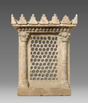 Window screen ca. 6th7th century A.D. Sasanian (?) This window screen would.. Fotos Stock