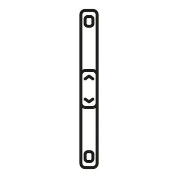 Window scroll bar user interface line icon Stock Illustration