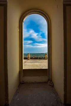 Window to sea Stock Photos