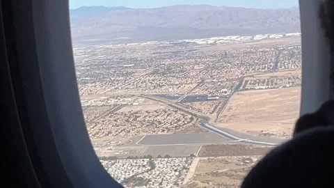Window Seat View of Southwest U.S. Stock Footage 263656423
