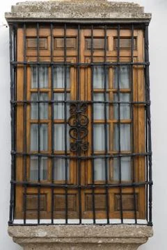 Window security bars Stock Photos