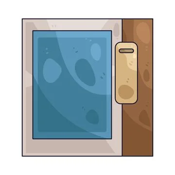 Window sensor illustration Stock Illustration