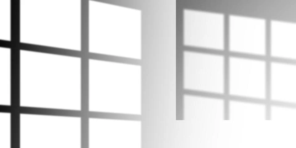 Window shadow drop on white wall background Stock Illustration