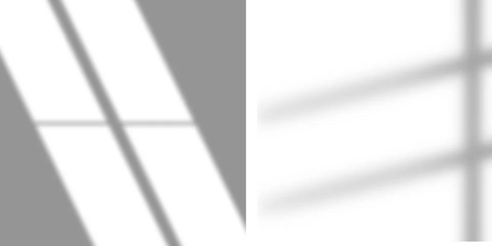 Window shadow drop on white wall background Stock Illustration