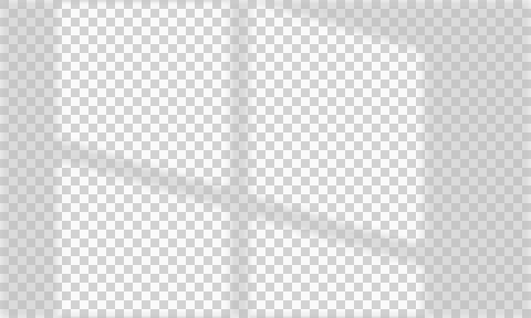 Window shadow overlay Effect PNG Stock Illustration