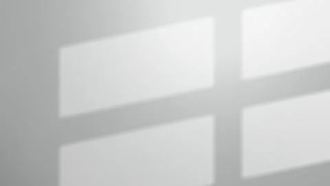 Window Shadow on White Empty Wall, Realistic Mockup, Vector Illustration Stock Illustration