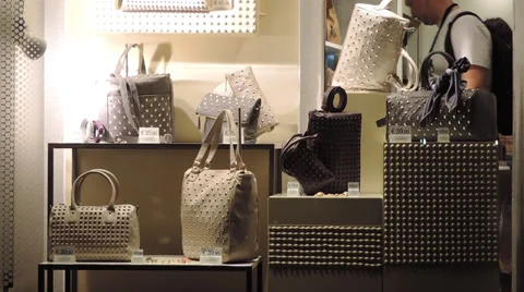 Window shoppers Stock Footage 30188437