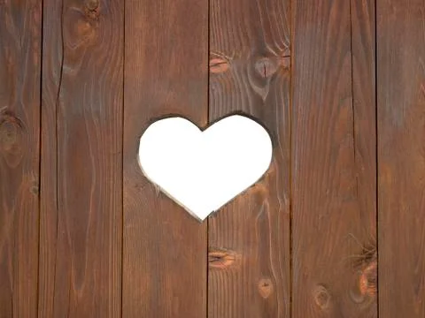 Window shutter with a heart Stock Photos
