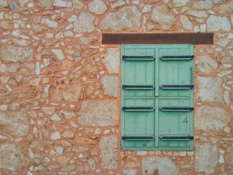 Window shuttered Stock Photos