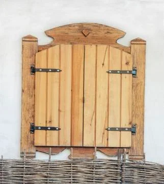 Window shuttered Stock Photos