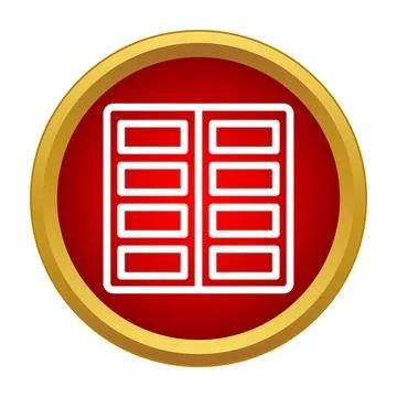 Window shutters icon for web design interface イラスト素材