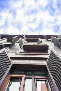 Window shutters Fotos Stock