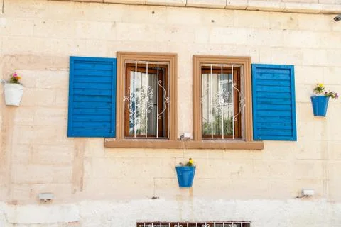 Window with shutters Stock Photos