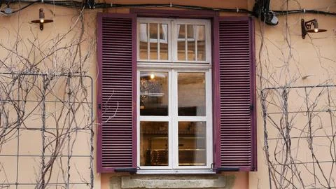 Window with shutters 库存照片
