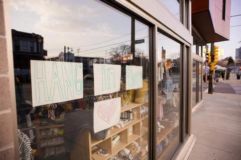 Window Sign Stock Photos