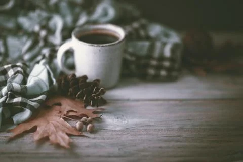 Window sill and coffee Stock Photos