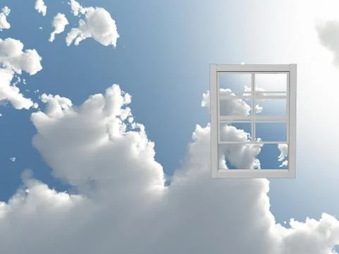 Window in sky Stock Illustration