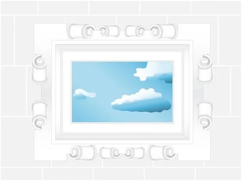 Window sky scope fretwork. vector window sky scope fretwork. vector Copyri... Fotos de archivo