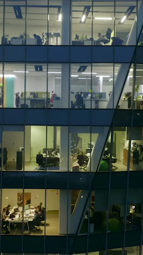 Window Skyscraper Portrait Video stock 266504521