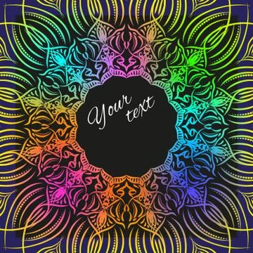 Window into space with laces Stock Illustration