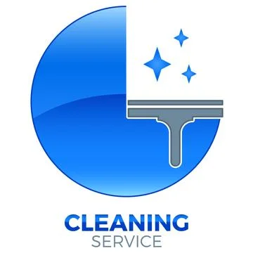 Window squeegee - cleaning service - icon, logo Stock Illustration