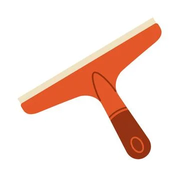 Window squeegee isolated on white background Stock Illustration
