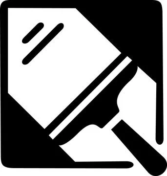 Window squeegee scraper icon for glass cleaning Stock Illustration
