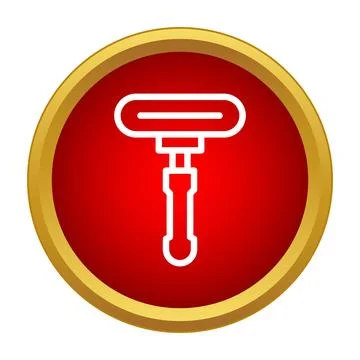 Window squeegee tool icon for cleaning glass Stock Illustration