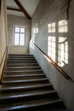A window on the stairs. Photos