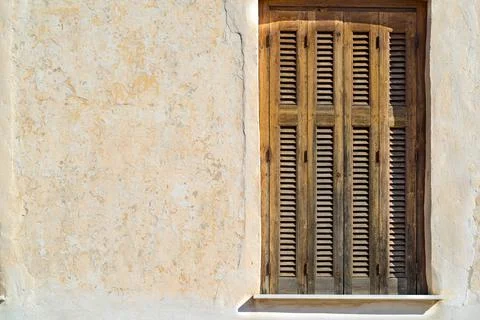 Window sun blind Stock Photos