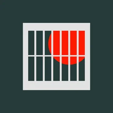 Window sun conceptual vector illustration.  Pattern design with circle Stock Illustration