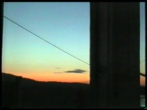 Window Sunset Stock Footage 344382503
