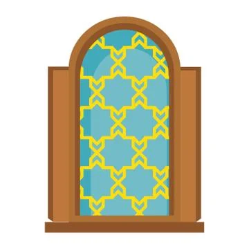 Window of temple icon Stock Illustration