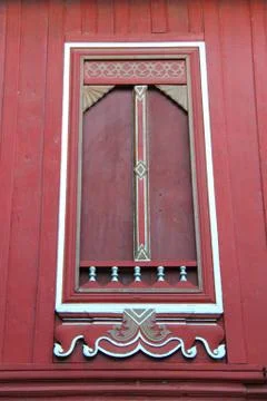 Window of thai buddhist Foto stock