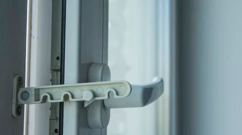 Window in tilt and turn position Stock Photos