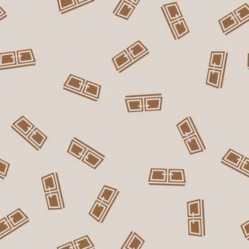 Window top view glyph vector seamless pattern Illustrazione stock