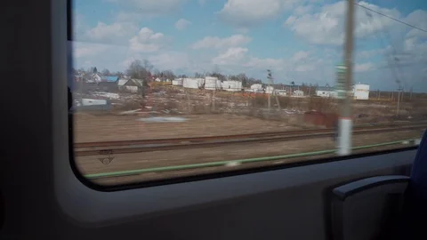 Window in the train car Stock Footage 106008862