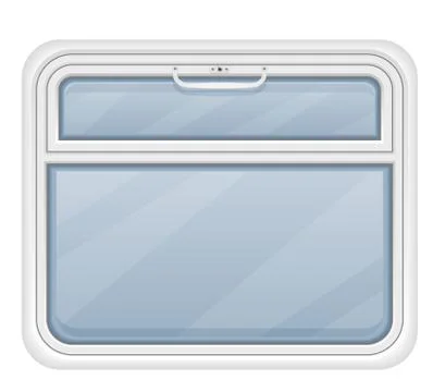 Window in the train compartment illustration Stock Illustration