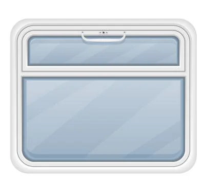 Window in the train compartment vector illustration Illustrazione stock