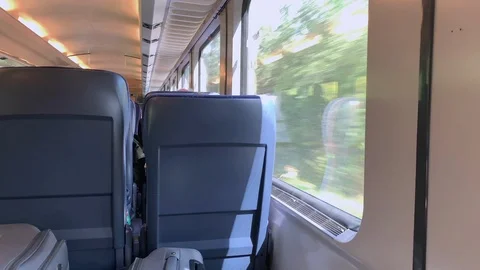 The window in the train movement Stock Footage 114955056