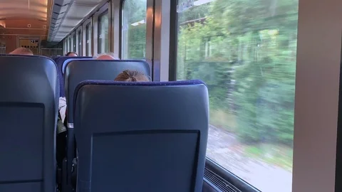 The window in the train movement Stock Footage 115541485